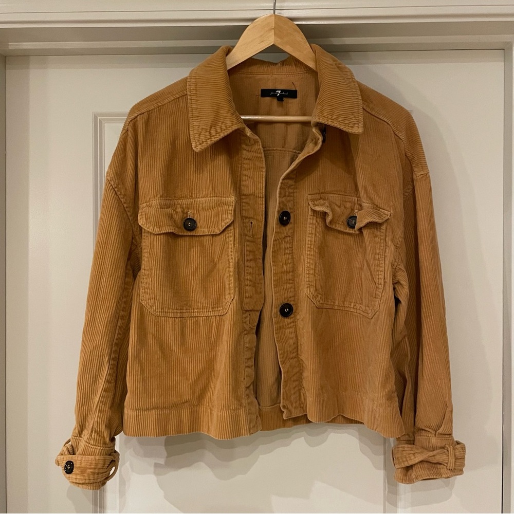 7 for all Mankind Women’s Corduroy Button Up Jacket in
